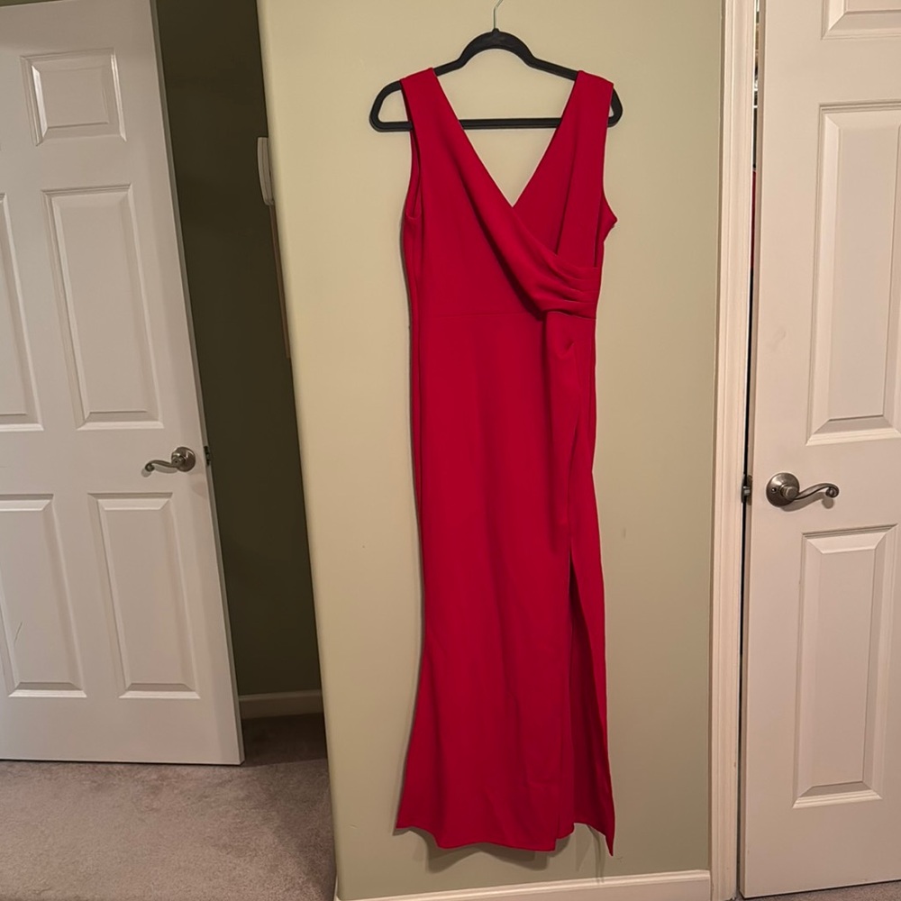Red Sleeveless cocktail Dress L